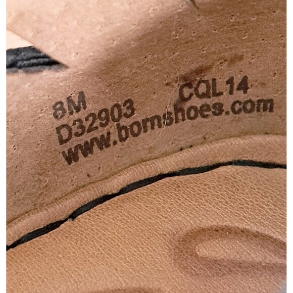 Born Janya Sandals Women's 8 Black Leather Comfort Ankle Buckle Strap Mary Jane - Picture 8 of 11